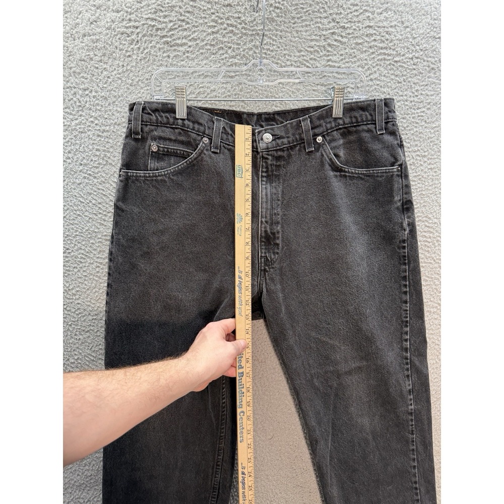 Vintage Levis 553 Jeans Mens 38x29 Black Relaxed White Tab Workwear Grunge 90s - Picture 5 of 13